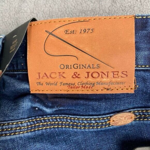 Jack & Jones Corp of Denmark Men's Size W32/L32 Blue Jeans New Mooty Original - Picture 11 of 16